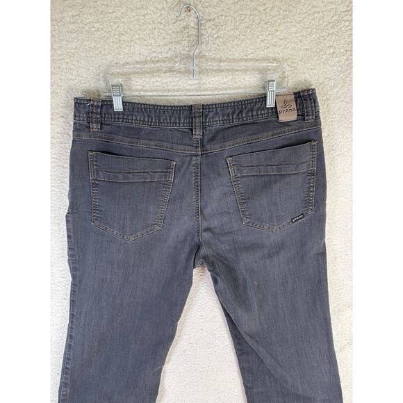 Prana Bridger Jeans Mens 36x34 Gray Slim Fit Stretch Hiking Camping 5 Pocket - Picture 12 of 16